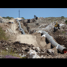 Lange fahren wir parallel zur Transanatolischen Pipeline